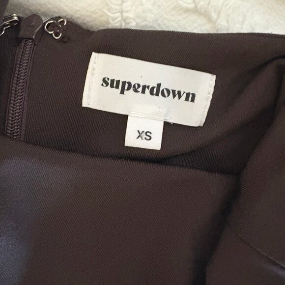 Superdown Romona Maxi Dress in Brown - Size XS - Picture 3 of 6
